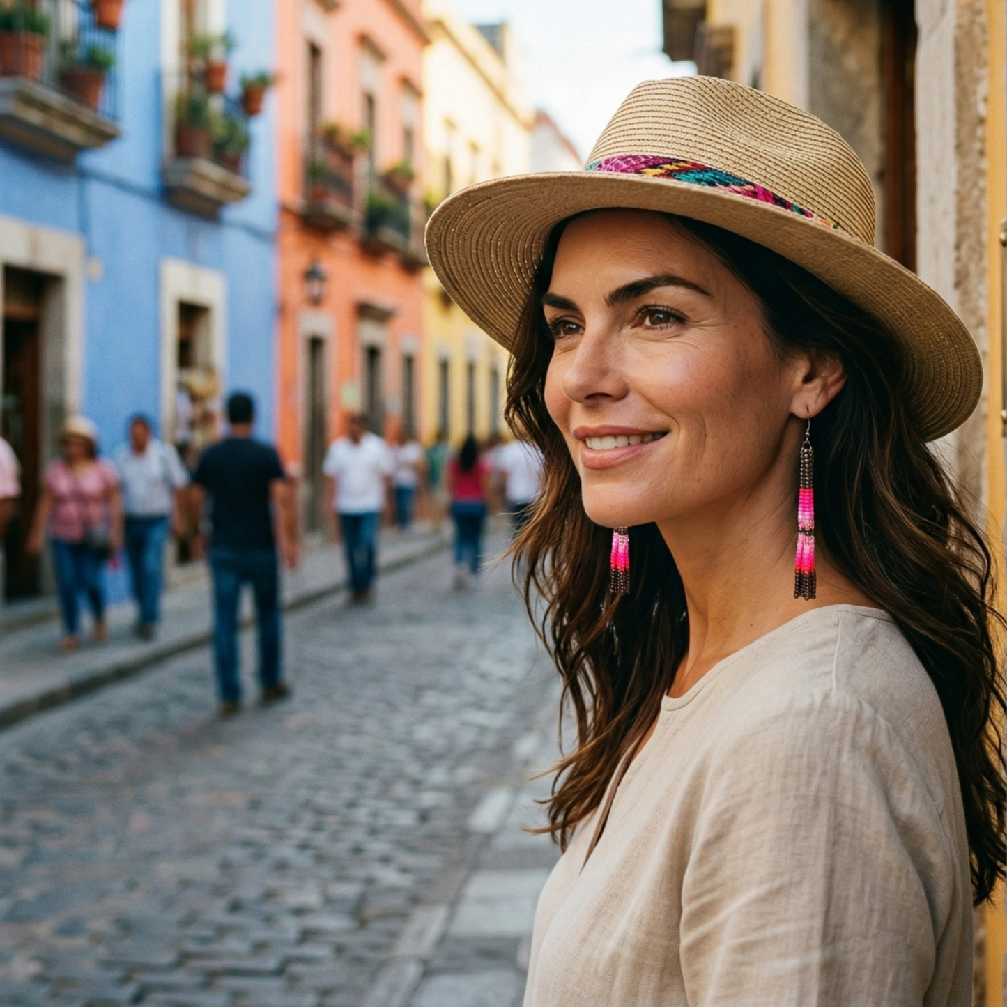 Minimal Beaded Drop Earrings – Handcrafted Everyday Jewelry