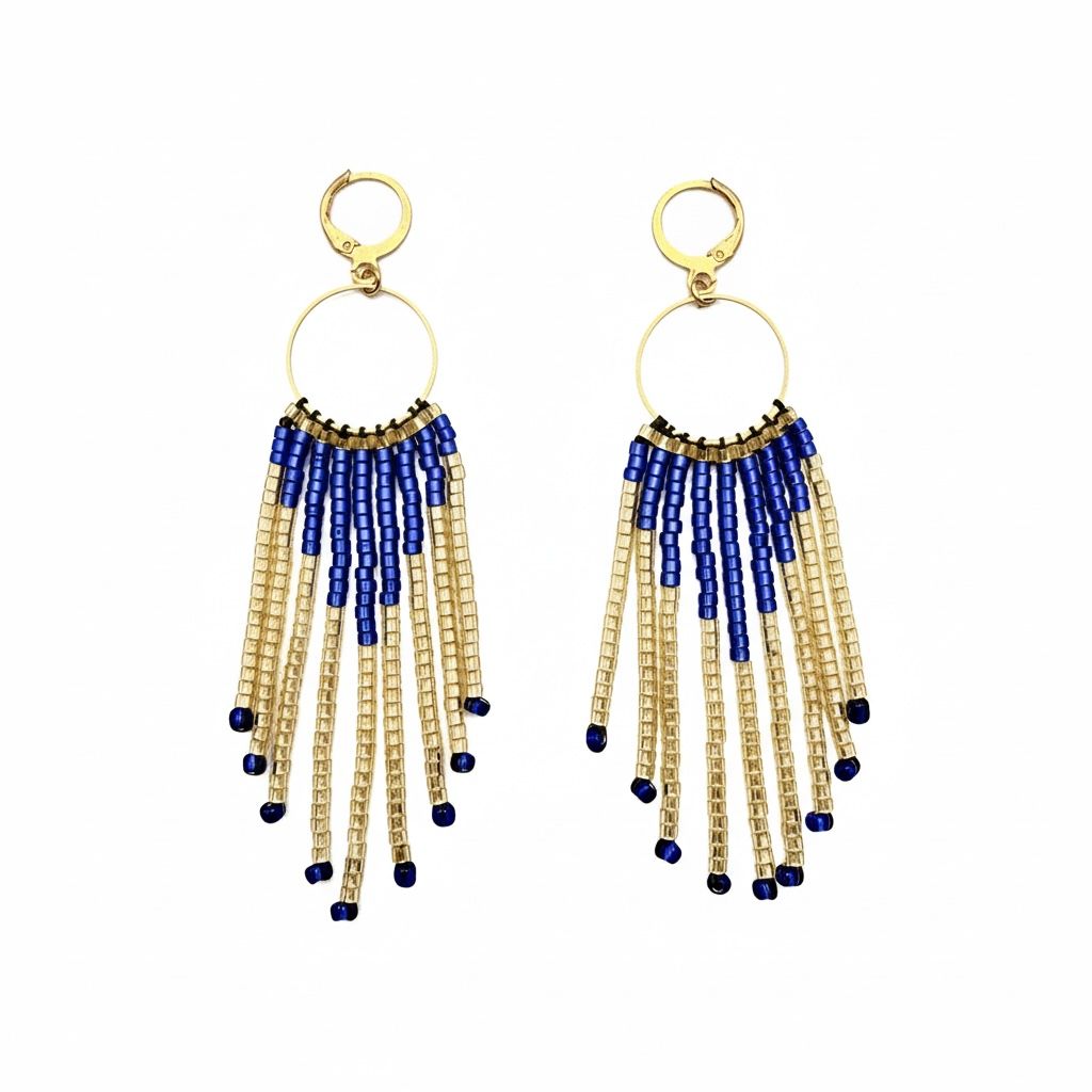 Handcrafted Seed Beads Earrings