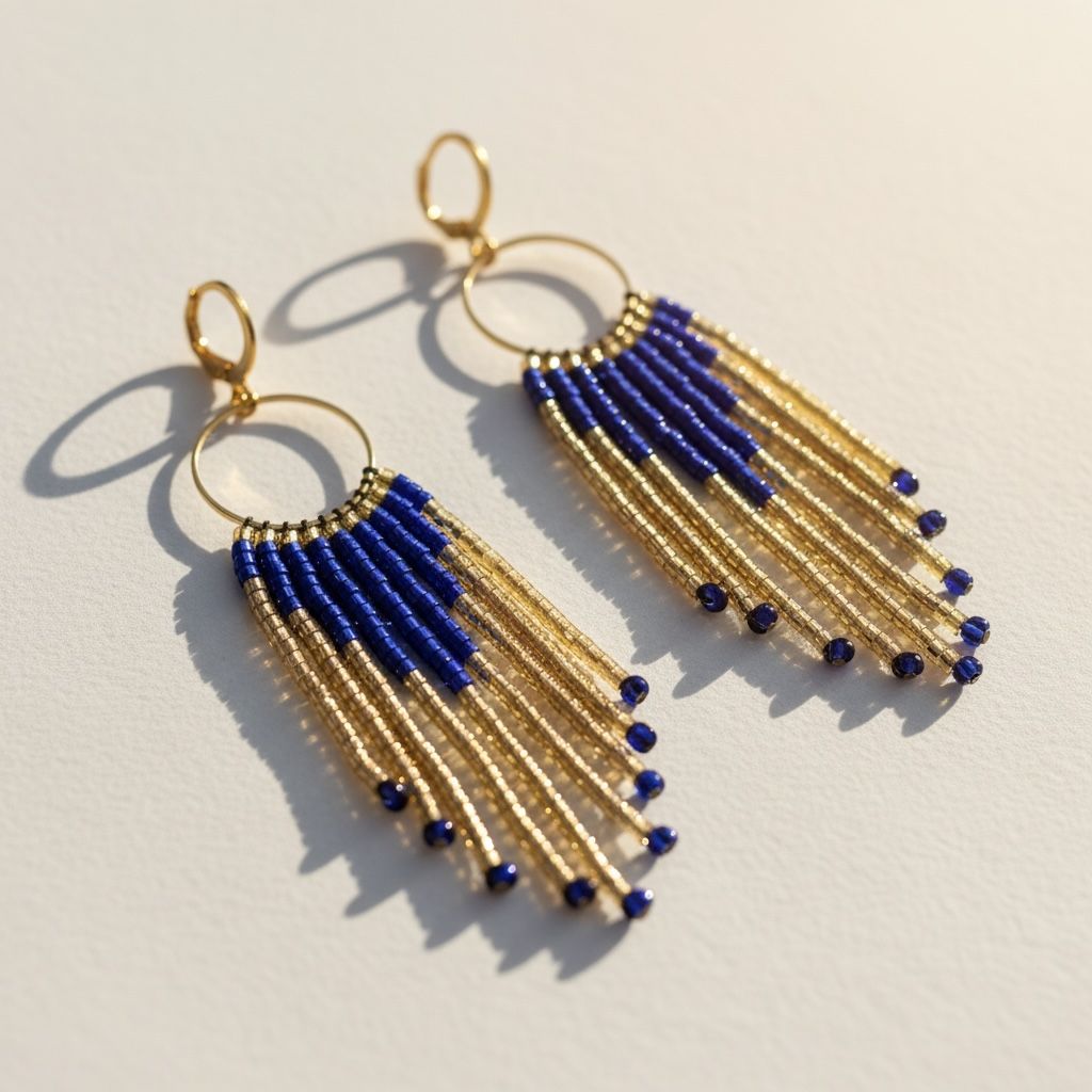 Handcrafted Seed Beads Earrings