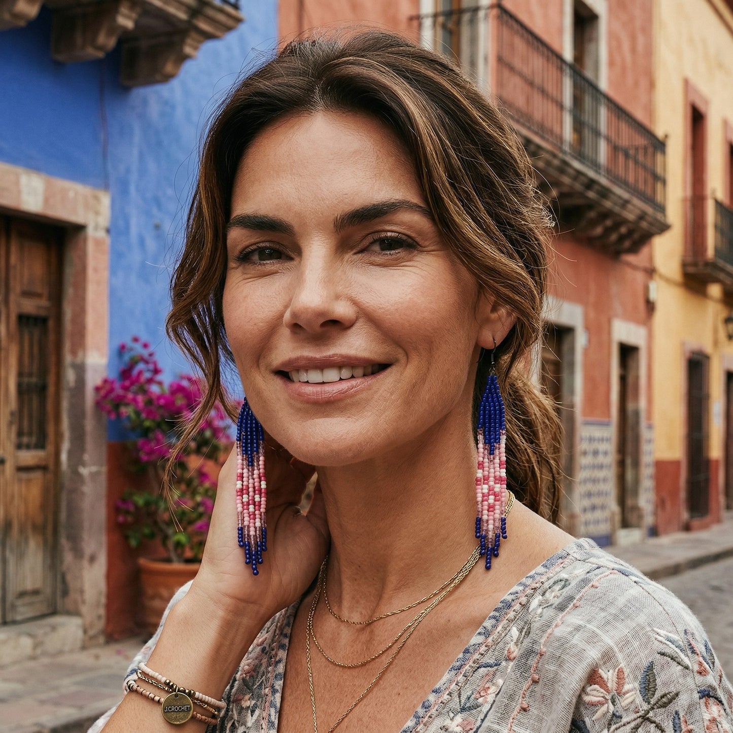 Bohemian Beaded Fringe Earrings – Handcrafted Statement Jewelry