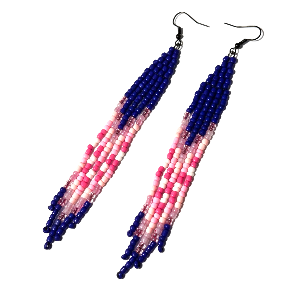 Bohemian Beaded Fringe Earrings – Handcrafted Statement Jewelry