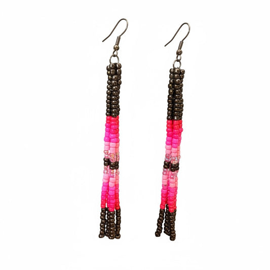Minimal Beaded Drop Earrings – Handcrafted Everyday Jewelry